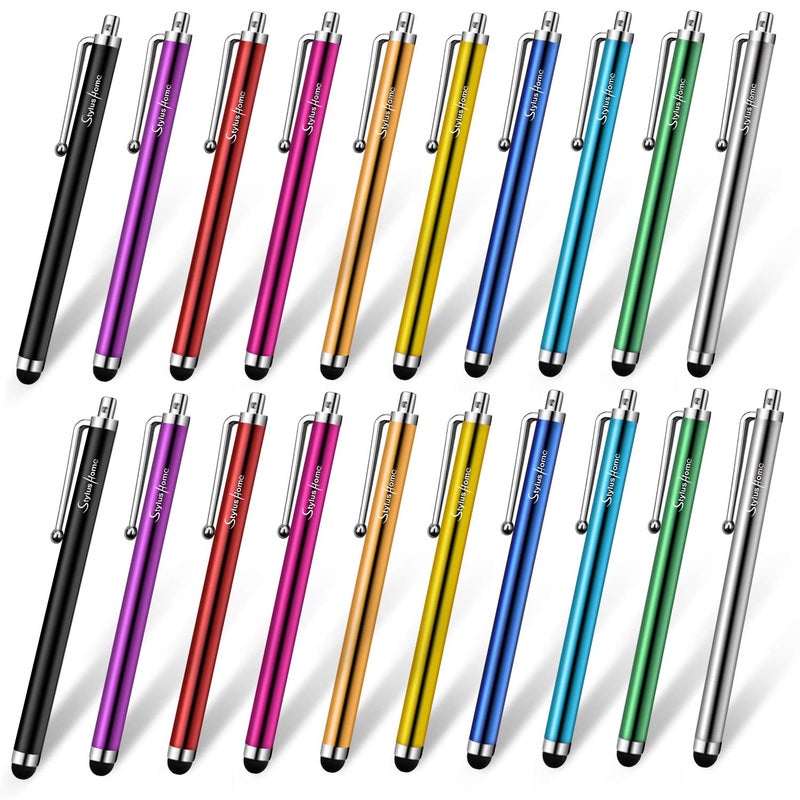 StylusHome Stylus Pens for Touch Screens, 20 Pack Universal Capacitive Precision Stylus Compatible with iPad iPhone Tablets Samsung Galaxy All Comprehensive Touch Screen Devices - Image 1